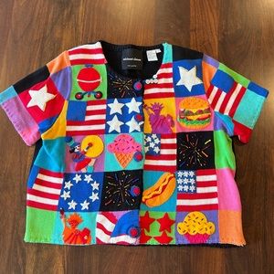 Vintage Michael Simon 4th of July Sweater